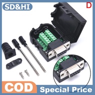 SD&HI DB9 Connector RS232 Male Female 9 Pin RS485 Breakout Terminals COM Connectors