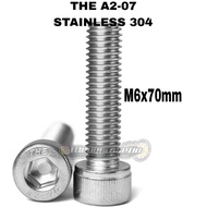 Bolt L STAINLESS M6X70MM THE A2-70