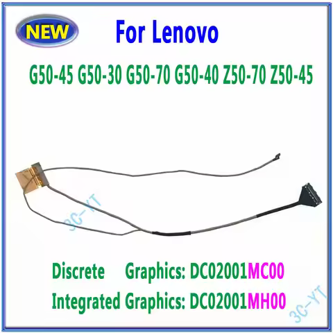 1PCS New Video Screen Flex Wire For Lenovo G50-45 G50-30 G50-70 G50-40 Z50-70 Z50-45 DC02001MH00 020