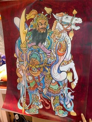 門神貼 鎮宅 鍾馗 畫像 年畫 門貼 新年 Door God Sticker, Town House, Zhong Kui Portrait, New Year Painting, Door Stic