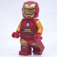 Lego Iron Man Dark Red Armor Gold Arms Marvel  *new