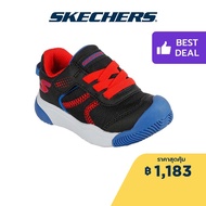 Skechers สเก็ตเชอร์ส รองเท้าเด็กผู้ชาย รองเท้าผ้าใบ Boys Mighty Toes Lil Tread Shoes - 407321N-BKMT Machine washable