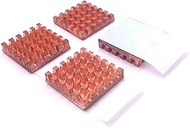 Easycargo 22mm Copper Heatsink Kit 22mm x 22mm x 4mm+ pre Applied 3M 8810 Thermal Conductive Adhesiv