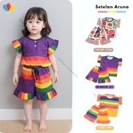 BC BC BC BC | Aruna Suit Size Baby - 4 Years Girls'/ Set Girls' Clothes Ruffle Daily Motif Daily Sui