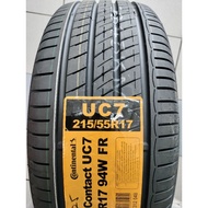 NEW TAYAR 215/55R17 CONTINENTAL UC7 215/55/17 2025Y CAMRY ESTIMA ACCORD INNOVA ALPHARD