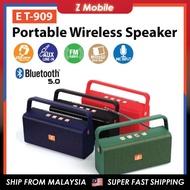 Portable Speaker Bluetooth Wireless ET-909 Support SD Card/FM Radio/Pendrive/AUX