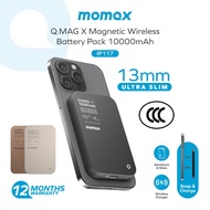 [CCC Certified] Momax IP117A Q.MAG X1 10,000mAh 15W Magnetic Wireless Powerbank