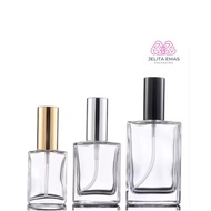 [JELITA PACK]Empty Glass Perfume Bottle Spray Refillable 30ml 50ml Luxury Perfume Container Fragranc