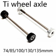 74 85 100 130 135Mm Titanium Ti Bike Hub Axle For Brompton Folding Bike MTB Road Bicycle Quick Relea