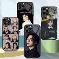Stray Kids Hyunjin 02 Glass Phone Case For Iphone 11 12 Mini 13 14 Plus 15 16 Pro Max Cover
