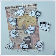 9pcs cat refrigerator magnets/hanging boards decorative accessories/3D ornaments/Message boards/Offi