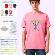 Milk Fiber T Shirt King Of Hearts Cross Swords Print Casual Wear For Men 1Dc6