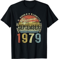 Men's cotton T-shirt 41 Years Old Gifts Vintage September 1979 41th Birthday Gift T-Shirt