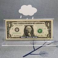 Akrilik Tempat Uang Pajangan Hiasan Amerika 1 One Dolar