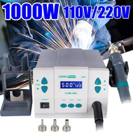 861DW 1000W High Power Hot Air Soldering Rework Station w/3 Nozzles 220V 110V