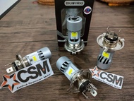 Lampu Led Depan Utama 2 Sisi H4 Kaki 3 Motor Vixion Ninja Dll Model KA-KRA Super Terang - CSM