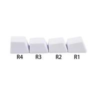 OEM Profile PBT Blank White 1U Keycaps 1.85mm Thick MX Cross Stem R1 R2 R3 R4 Mechanical Keyboard Re