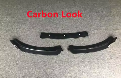 VACOMUL 3 PCS/Set Front Lip Spoiler Apron For Jaguar XE 2017-2018 ABS Head Bumper Chin Shovel Guard 