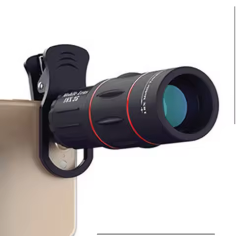 18/28/36X Mobile Phone Camera Lens Clip-On Zoom Monocular Telescope Phone Camera Telephoto Lens for 