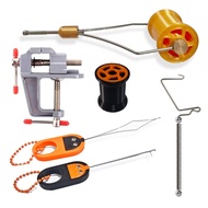 FISHING MANIA Bobbin Holder Ceramic Knot Assist Tie Tool HOOK Leader Fly Tying Knotter Vise Table Vi