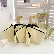 Cute Duck Umbrella Rain or Rain Sun Umbrella Vinyl Sunscreen Umbrella Anti-Ultraviolet Creative Umbr