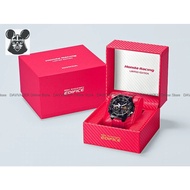 CASIO ECB-10HR-1A Men's Watch EDIFICE Honda Racing 20th Anniversary Bluetooth Leather Black Red Limi