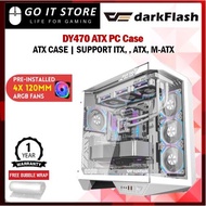 darkFlash ARCEE DY470 BLACK / WHITE ATX PC Case