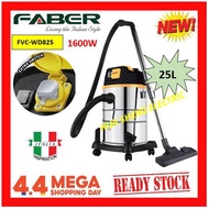 FABER FVC-WD POWERVAC 825 WET & DRY VACUUM 1600W (EXTRA SOCKET)