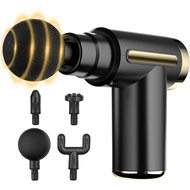Cotsoco Mini Handheld Massager, 6-speed Deep Massage, Wireless Massager, 4 Massage Heads, Type-C Cha