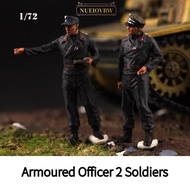 1/72 Diorama Figure Model Soldier Model German Armoured Officer Painting Model HMX3