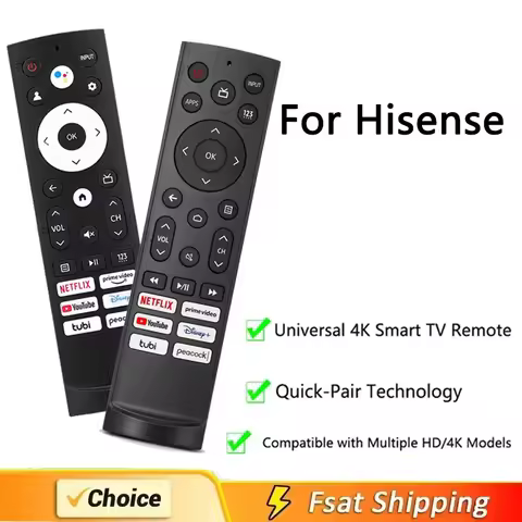 Replacement Remote Control for Hisense Android TVs, ERF3A90 for Hisense UHD 4K ULED Smart TV
