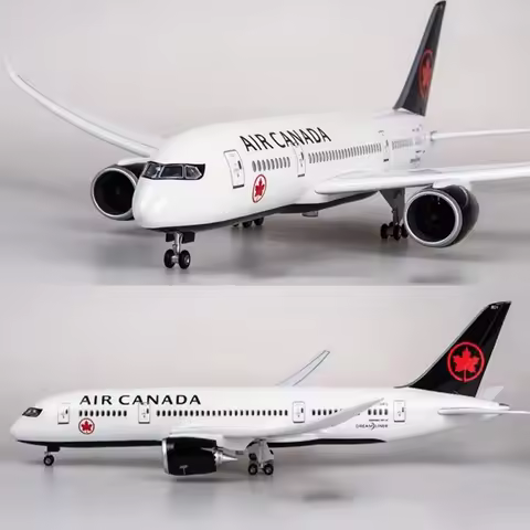 New 1/157 Scale Airplane Toys For Child Airplane Air Canada B787 Airline Aircraft Model Diecast Resi