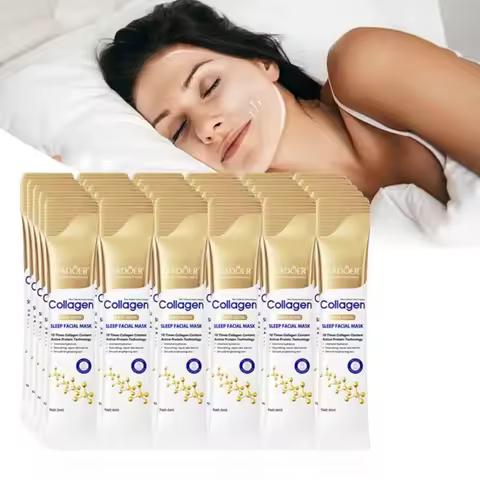 Sadoer Collagen Anti-Wrinkle Sleeping Mask 4Ml/Pc Deep Hydrating Moisturizing Disposable Facial Mask