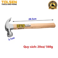 Búa đóng nhổ đinh đa năng TOLSEN búa nhổ đinh thép Carbon xử lý nhiệt búa sừng dê tay cầm gỗ cứng tự
