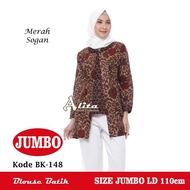Atasan Batik Wanita Jumbo/ Blouse Batik Jumbo/ Blouse Big Size SH8
