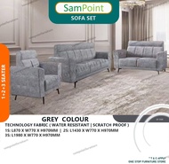 Sampoint Moden Spring Sofa Set / Sofa 1 Seater + Sofa 2 Seater + Sofa 3 Seater / Velvet Fabric / Metal Feet Sofa Leg / Sofa Murah / Sofa Chesterfield /  Ready Stock / Kualiti Terjamin / Including Installation / Siap pasang