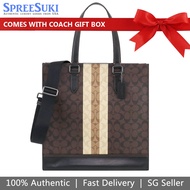 Coach Men Men Crossbody Bag In Gift Box Shoulder Bag Crossbody Bag Graham Structured Tot Mahogany Brown # 6707