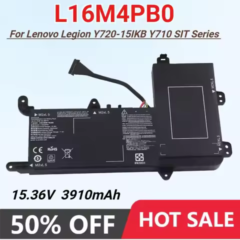 New Laptop Battery L16M4PB0 3910mAh for Lenovo Legion Y720-15IKB Series 80Y40003CD 5B10M33724 L16S4T
