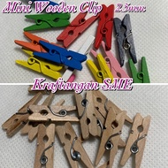 Mini Wodden Clip/ Photo Clip/ Poloroid Photo Clip/ Kraf Clip/ Klip Gambar 📎Ready Stock📎