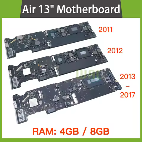 Original A1466 Logic Board For Macbook Air 13" A1369 A1466 Motherboard i5 i7 4GB 8GB 2010 2011 2012 