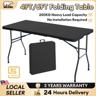 WTHB 4Ft 6Ft Meja Lipat Foldable Banquet Table Folding Table Meja Camping Table Dining Table Meja Li