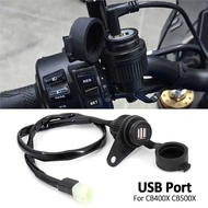 Ual USB Accessories Plug Socket Adapter For Cb400x Cb500x CB 400X 500X Cb400