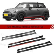INYU FOR MINI R50 R60 R56 R59 R61 F56 2M Car Side Skirt Extension Plate Lip Separator Bumper 2.18M R