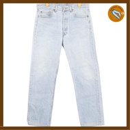 【Direct from Japan】1990s USA-made Levi's 501 denim pants, blue (men's W33 L32), pre-owned.