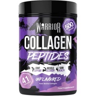 Collagen Powder 500g,  Standard Grass-Fed Bovine Hydrolysed Peptides by Warrior - High Levels of 8 E