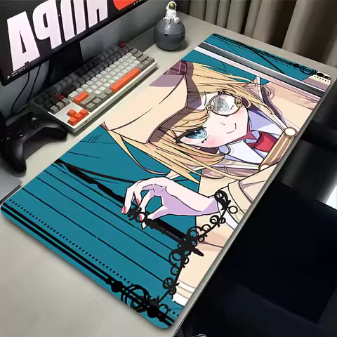 Popular Anime Mouse Pad Gaming Accessories Hololive Watson Amelia kawaii Keyboard Mat E-sports Playe