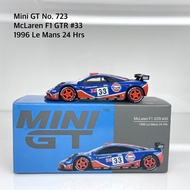 Mini GT No. 723 McLaren F1 GTR 33 1996 Le Mans 24 Hrs