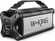 W-KING 90W Peak 50W RMS Powerful Bluetooth Speaker - IPX6 Waterproof, Large Outdoor Portable Wireles