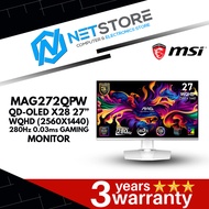 MSI MAG272QPW QD-OLED X28 27” WQHD (2560X1440) 280Hz 0.03ms GAMING MONITOR - 9S6-3CD79A-040