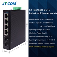 Industrial Gigabit WEB Management Fiber Optic Switch 4port / 8port  VLAN Partition Din-Rail Ethernet